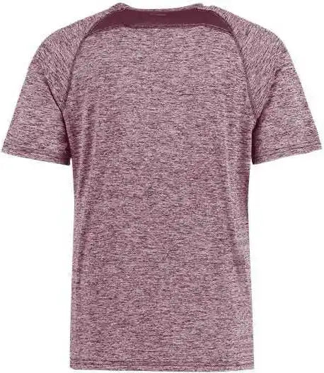 Holloway 222671 Youth Electrify Coolcore T-shirt - Maroon Heather