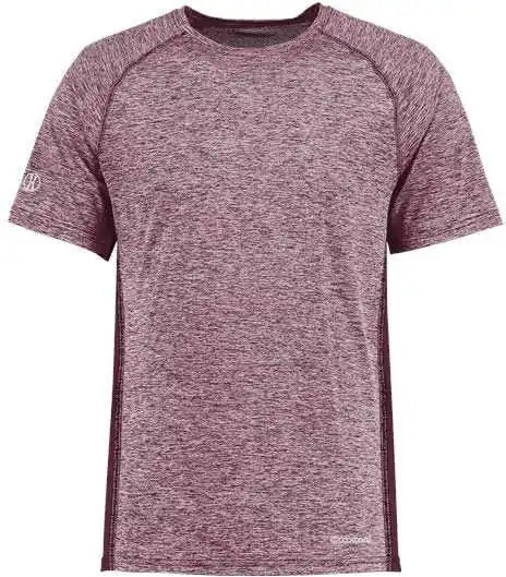 Holloway 222671 Youth Electrify Coolcore T-shirt - Maroon Heather