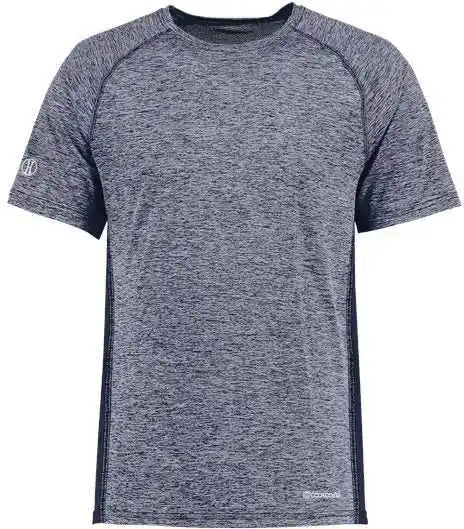 Holloway 222671 Youth Electrify Coolcore t Shirt Navy Heather
