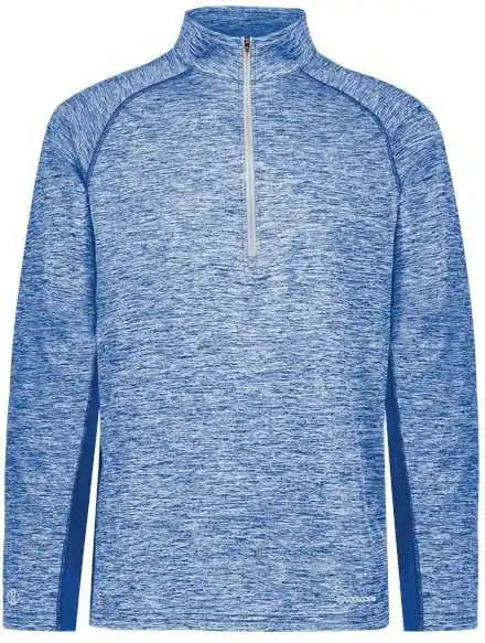 Holloway 222674 Youth Electrify Coolcore Quarter-zip Pullover - Royal Heather