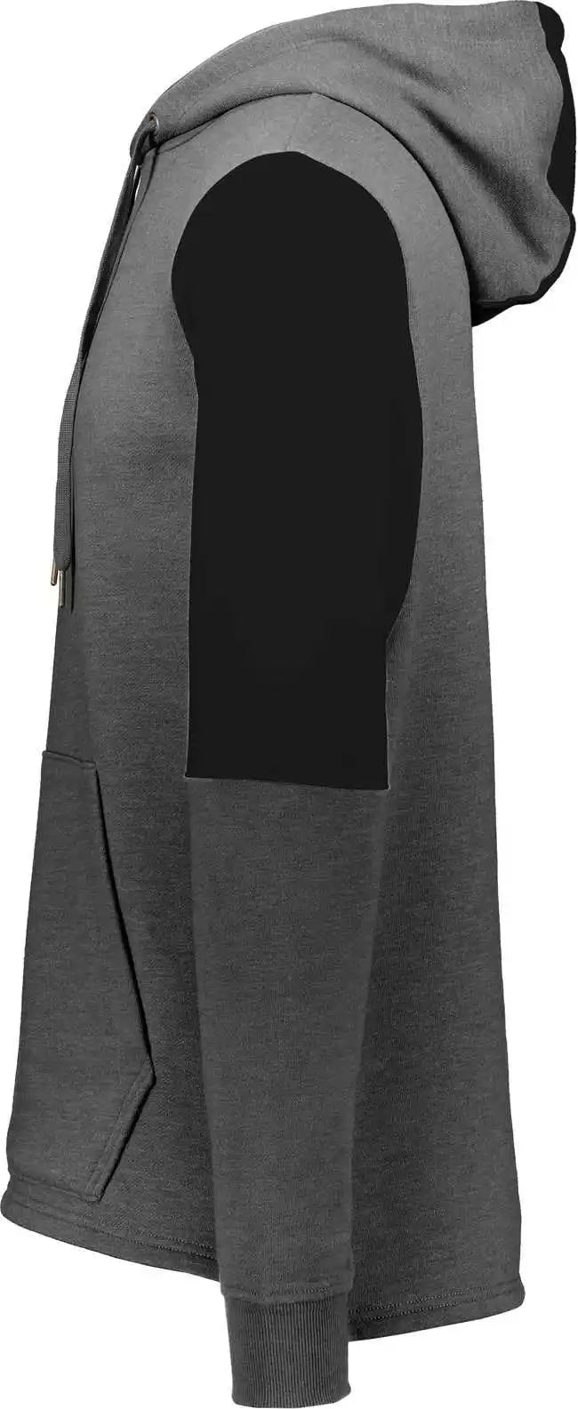 Holloway 222681 Youth Ivy League Team Hoodie - Carbon Heather Black