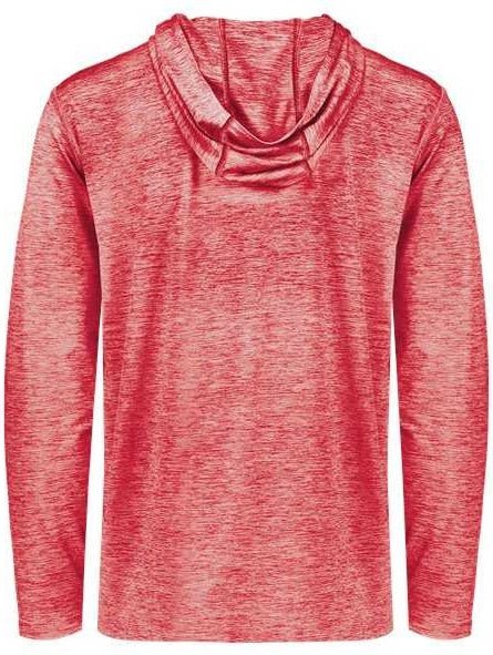 Holloway 222689 Youth Electrify Coolcore Hooded Pullover - Scarlet Heather