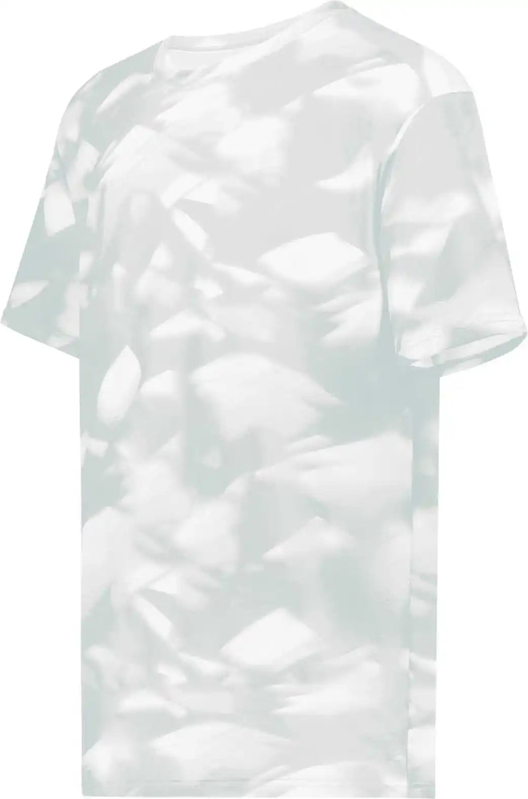 Holloway 222696 Youth Stock Cotton Touch Poly Tee - Silver Glacier Print