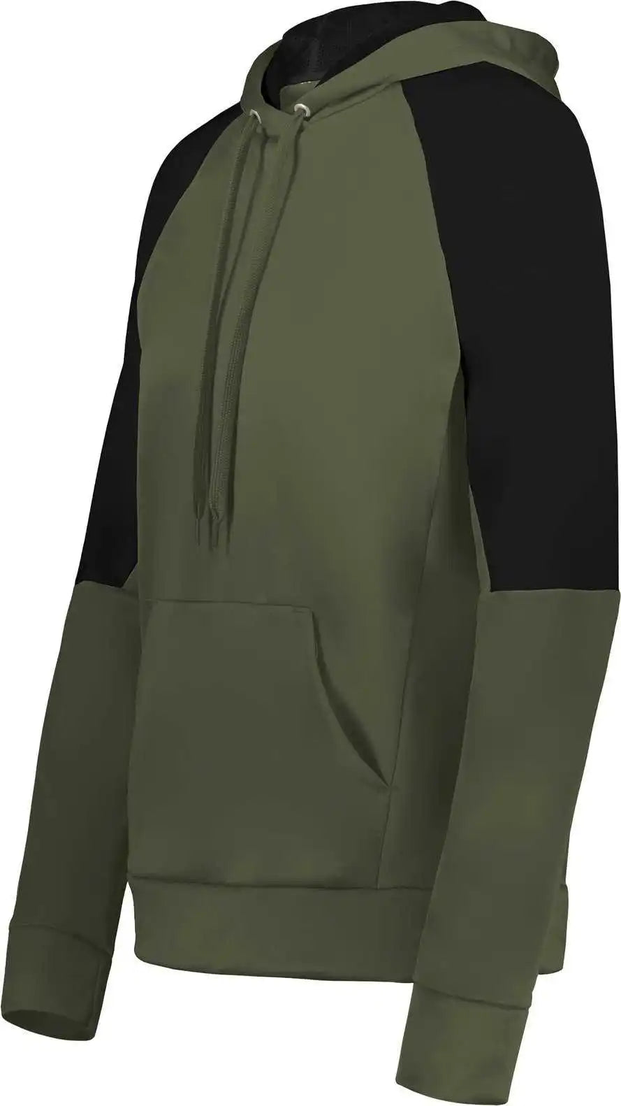 Holloway 222740 Ladies Momentum Team Fleece Hoodie Olive Black