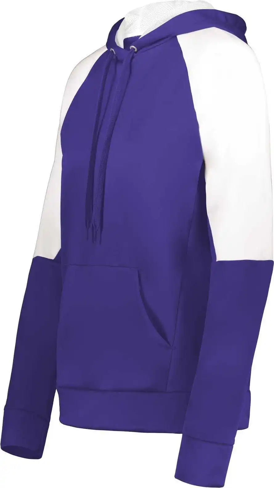 Holloway 222740 Ladies Momentum Team Fleece Hoodie - Purple White