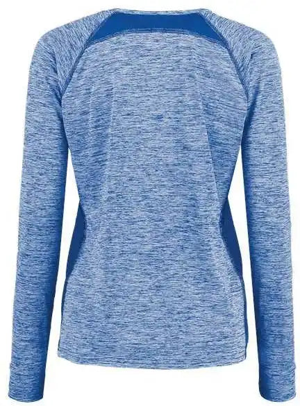 Holloway 222770 Women’s Electrify Coolcore Long Sleeve V-neck T-shirt - Royal Heather