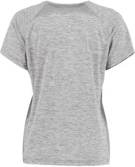 Holloway 222771 Women’s Electrify Coolcore V-neck T-shirt - Athletic Gray Heather