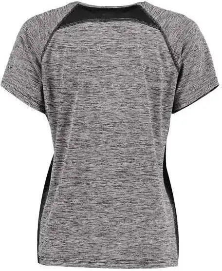 Holloway 222771 Women’s Electrify Coolcore v Neck t Shirt Black Heather