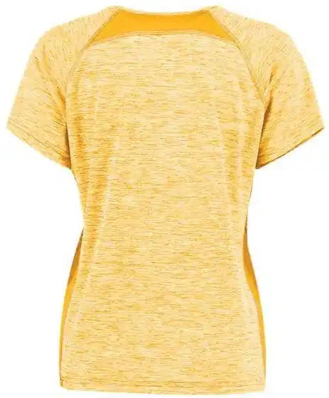 Holloway 222771 Women’s Electrify Coolcore V-neck T-shirt - Gold Heather