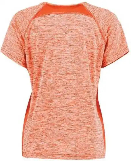 Holloway 222771 Women’s Electrify Coolcore V-neck T-shirt - Orange Heather