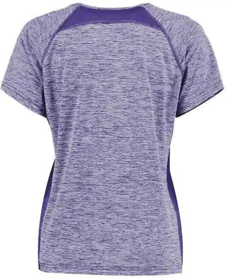 Holloway 222771 Women’s Electrify Coolcore V-neck T-shirt - Purple Heather