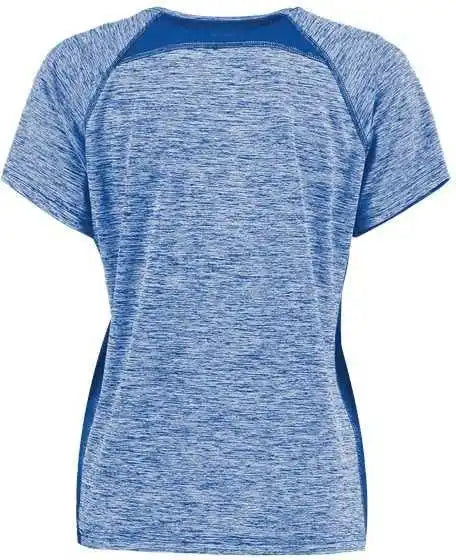 Holloway 222771 Women’s Electrify Coolcore V-neck T-shirt - Royal Heather
