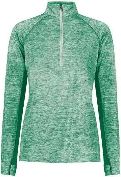 Holloway 222774 Women’s Electrify Coolcore Quarter-zip Pullover - Kelly Heather