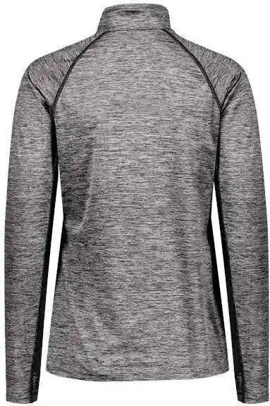 Holloway 222774 Women’s Electrify Coolcore Quarter Zip Pullover Black Heather