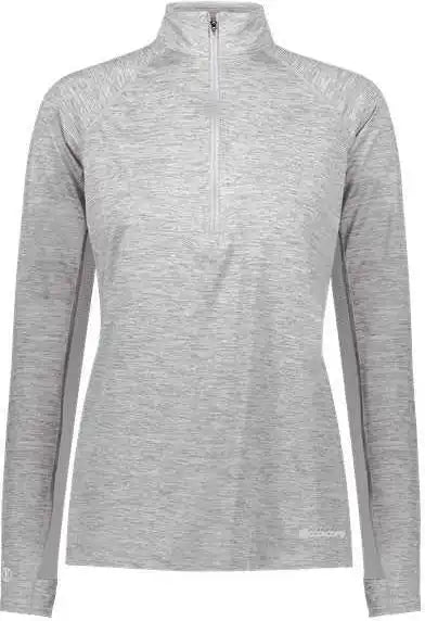 Holloway 222774 Women’s Electrify Coolcore Quarter-zip Pullover - Athletic Gray Heather