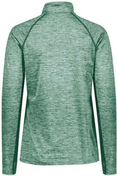 Holloway 222774 Women’s Electrify Coolcore Quarter-zip Pullover - Dark Green Heather