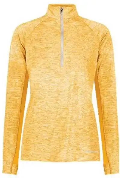 Holloway 222774 Women’s Electrify Coolcore Quarter-zip Pullover - Gold Heather