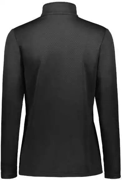 Holloway 222791 Women’s Prism Bold Quarter-zip Pullover - Black Orange