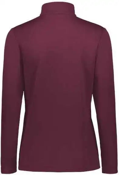 Holloway 222791 Women’s Prism Bold Quarter-zip Pullover - Maroon White