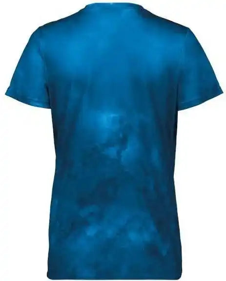 Holloway 222796 Women’s Cotton-touch Cloud V-neck T-shirt - Royal Print