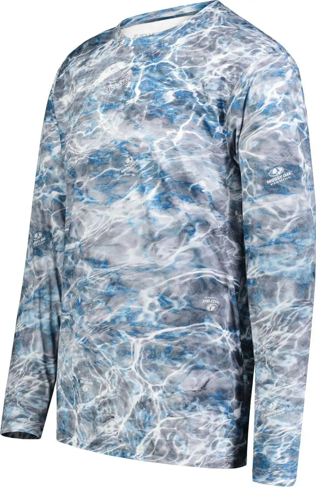 Holloway 222836 Mossy Oak Momentum Long Sleeve Tee - Elements Agua Steelhead