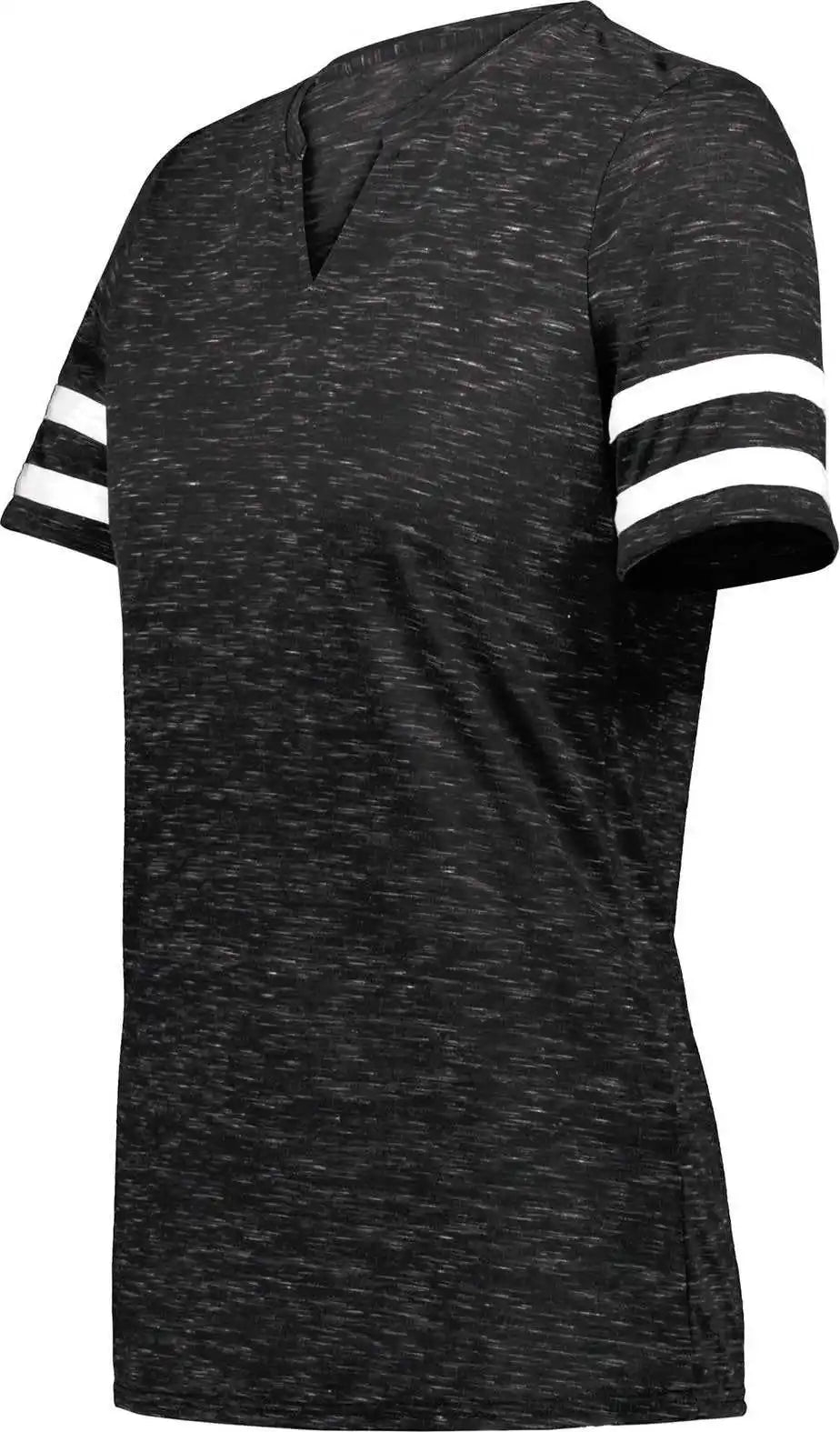 Holloway 223245 Ladies Monterey Tee - Black Heather White