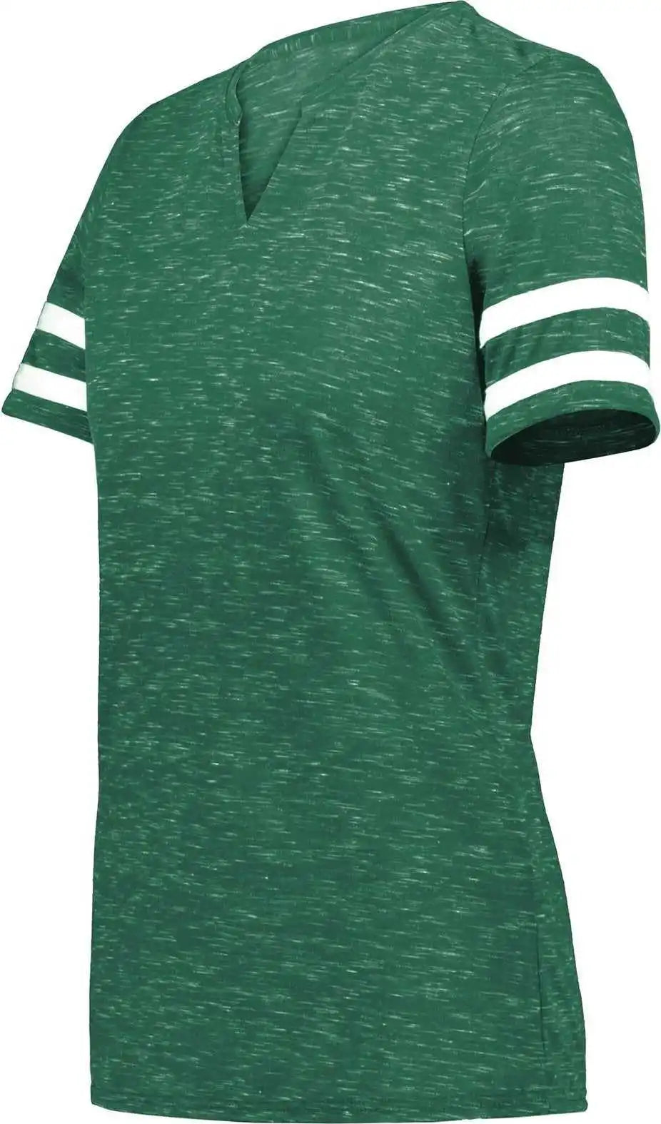 Holloway 223245 Ladies Monterey Tee Dark Green Heather White