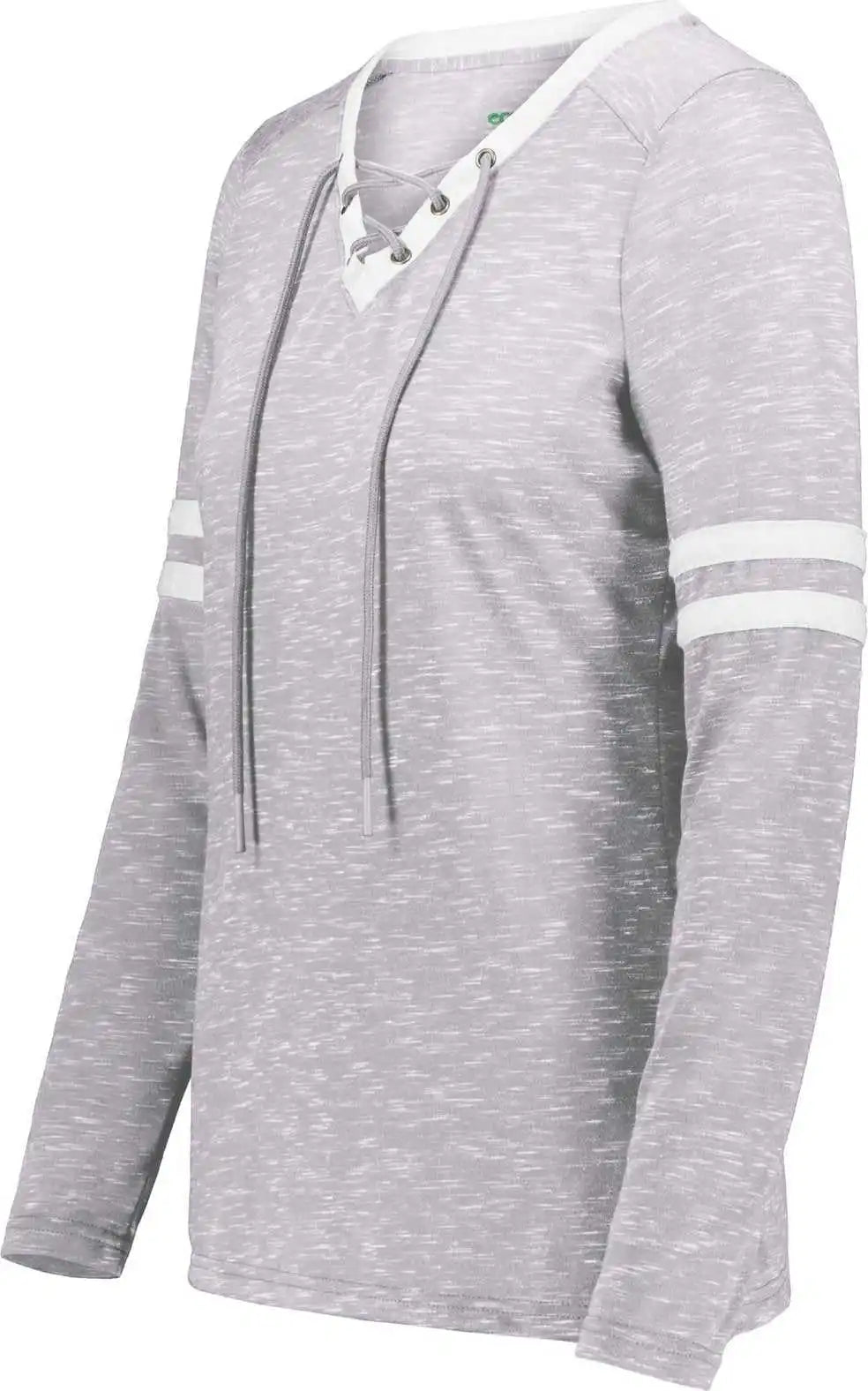 Holloway 223246 Ladies Monterey Long Sleeve Tee Athletic Heather White