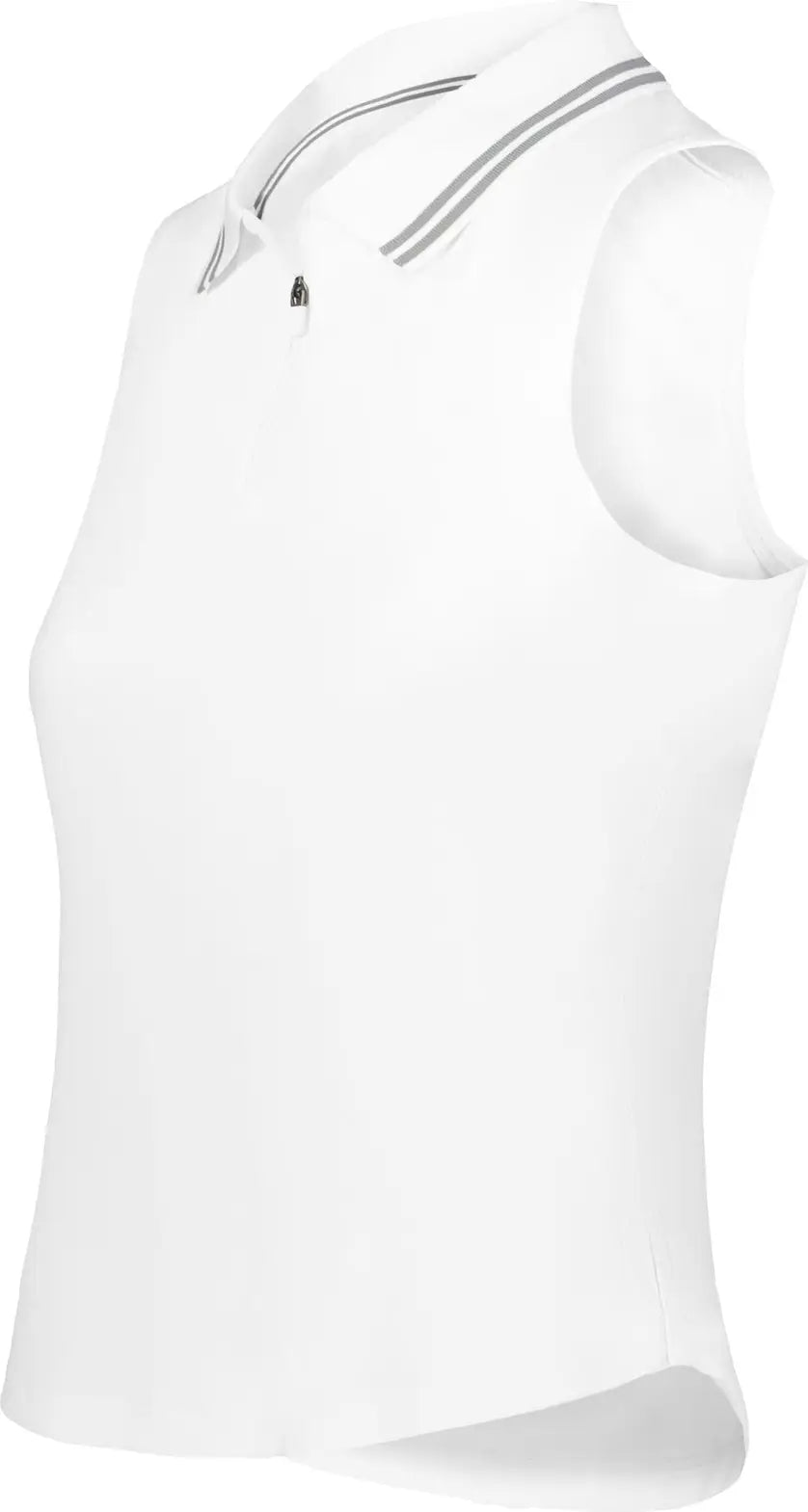 Holloway 223326 Ladies Court Sleevelees Polo - White - Xs