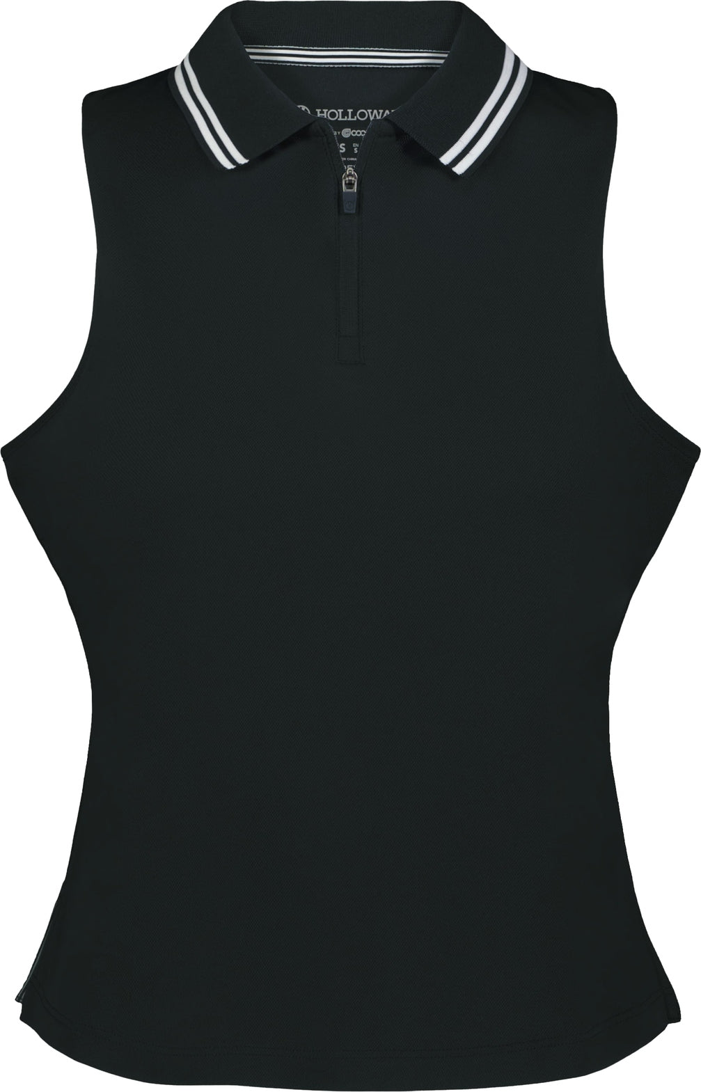 Holloway 223326 Ladies Court Sleeveless Polo - Black