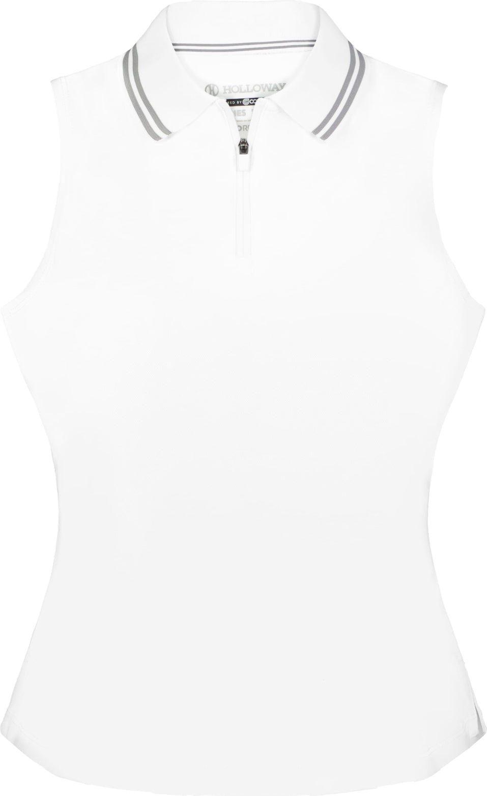 Holloway 223326 Ladies Court Sleeveless Polo - White