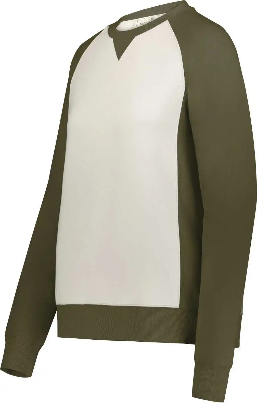Holloway 223490 Ladies Ivy League Fleece Crew - Olive Heather Birch
