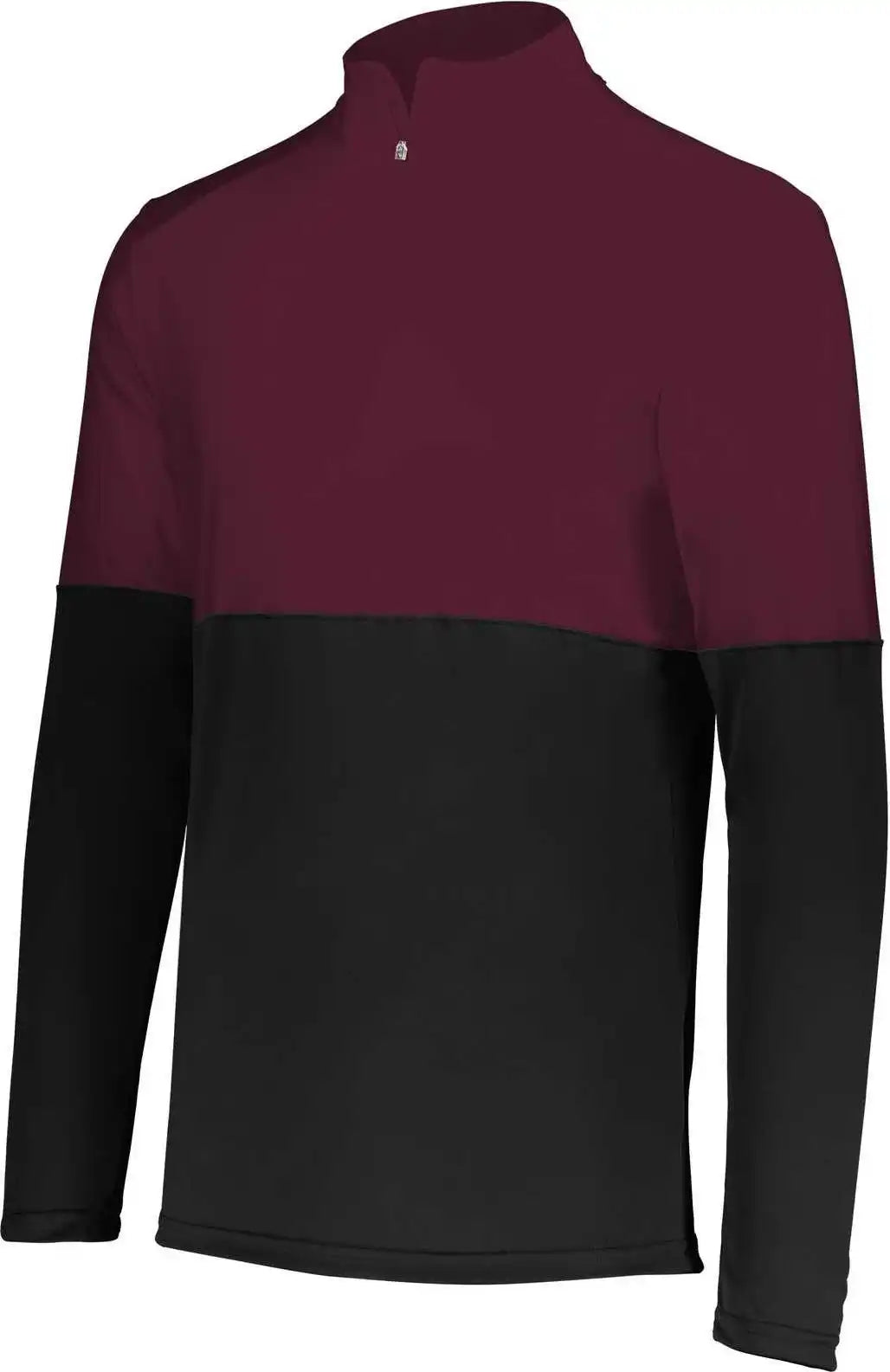 Holloway 223500 Momentum Team 1/4 Zip Pullover Black Maroon