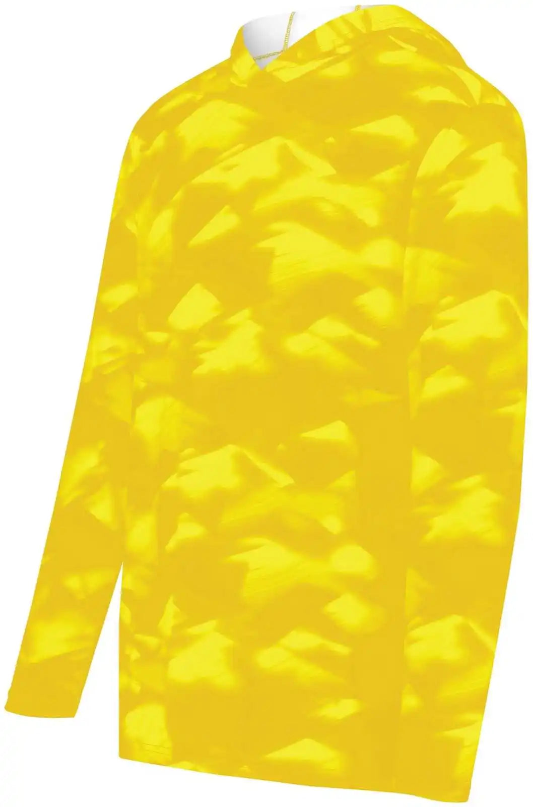 Holloway 223505 Stock Cotton Touch Poly Hoodie - Gold Glacier Print