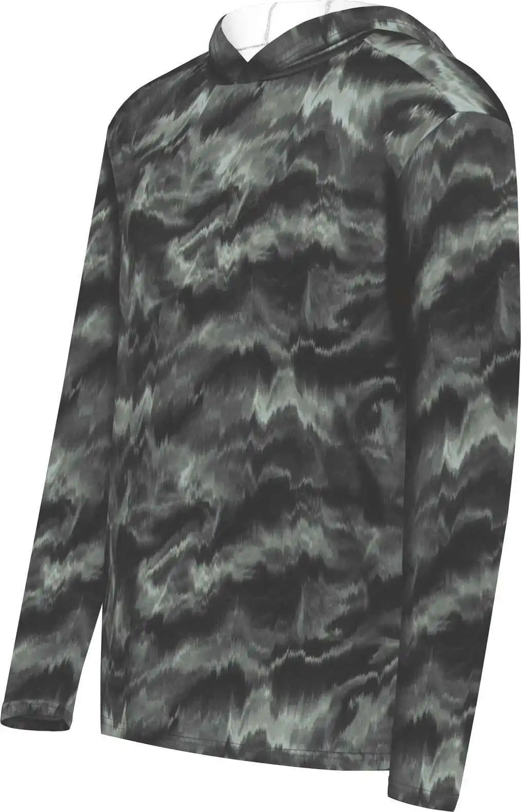 Holloway 223505 Stock Cotton Touch Poly Hoodie - Shockwave Graphite