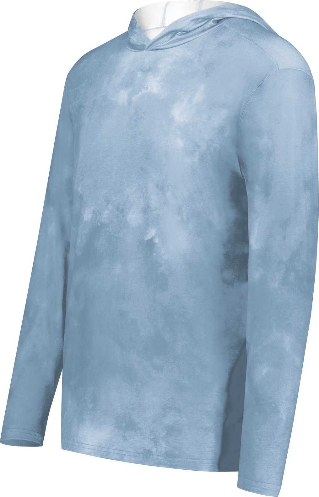 Holloway 223505 Stock Cotton Touch Poly Hoodie - Storm Cloud Print