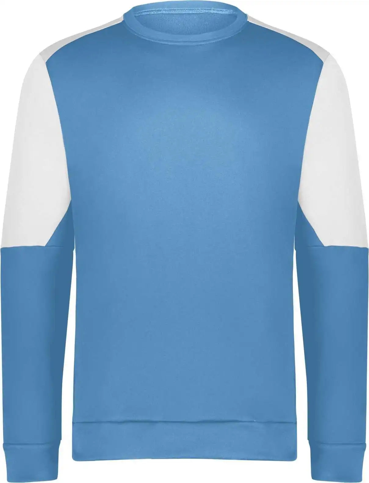 Holloway 223525 Momentum Team Fleece Crew - Columbia Blue White