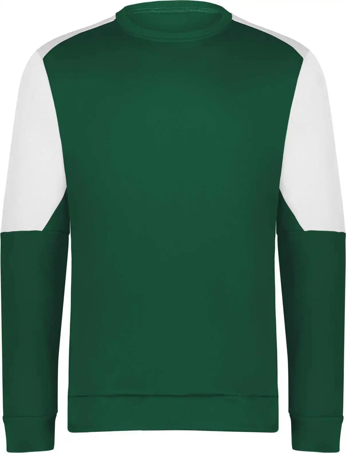 Holloway 223525 Momentum Team Fleece Crew - Dark Green White