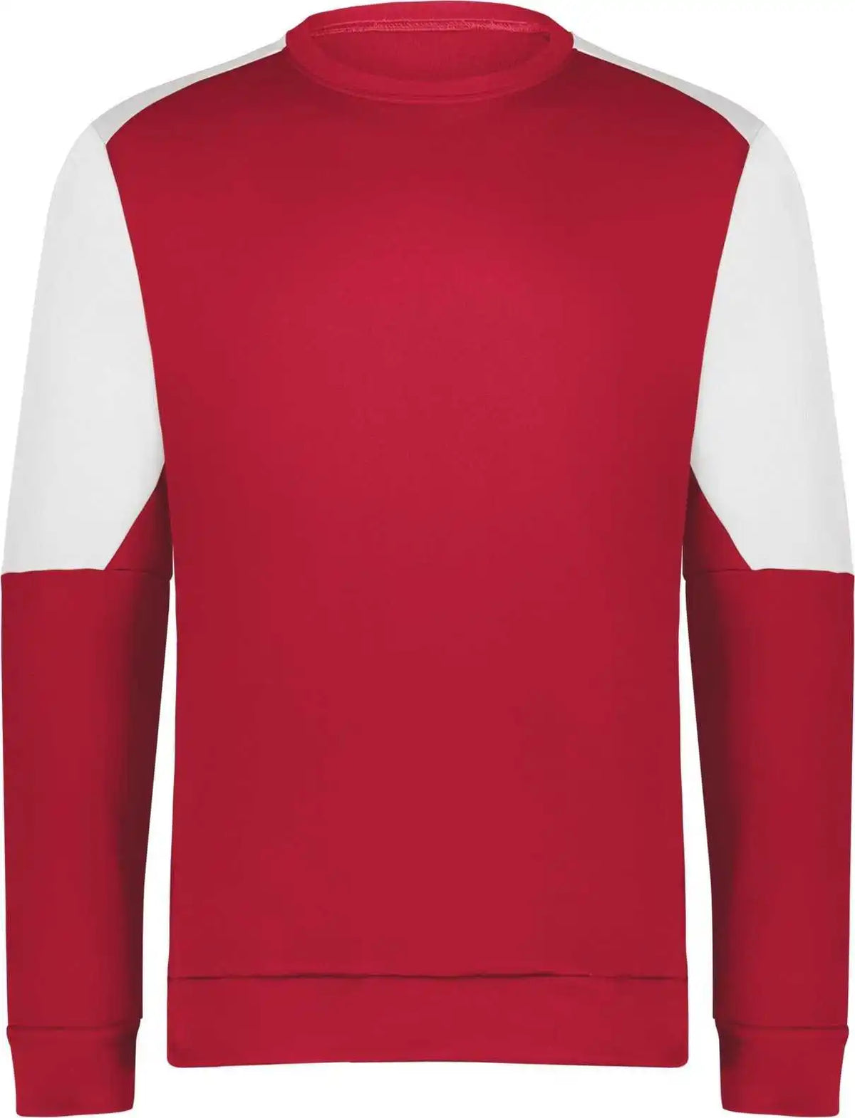 Holloway 223525 Momentum Team Fleece Crew - Scarlet White
