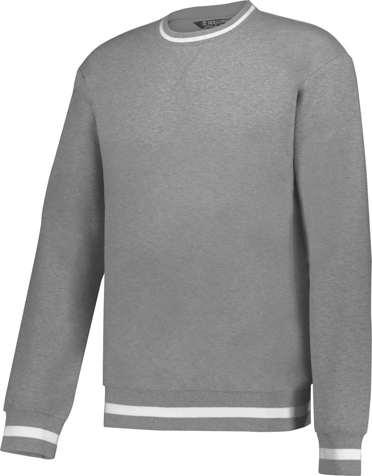 Holloway 223527 Heritage Prep Crew Pullover - Athletic Heather Vanilla - Ivory / Adult s