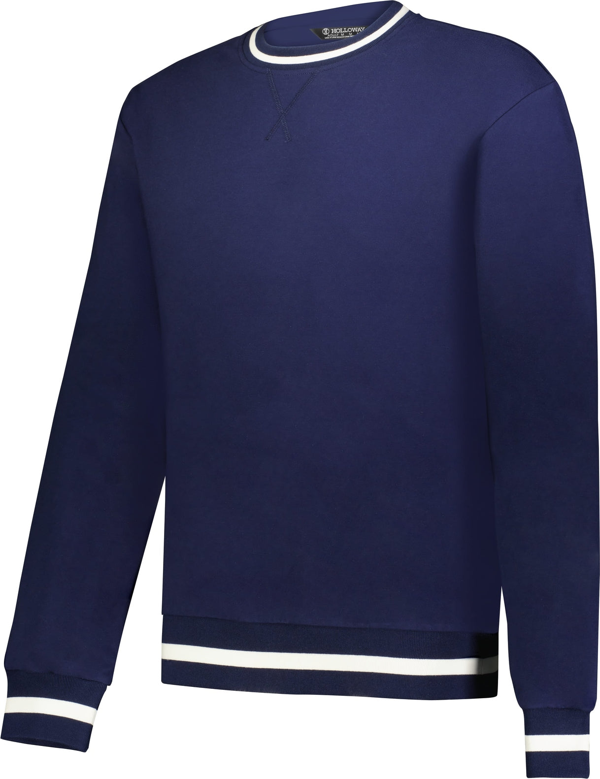 Holloway 223527 Heritage Prep Crew Pullover - Navy Vanilla