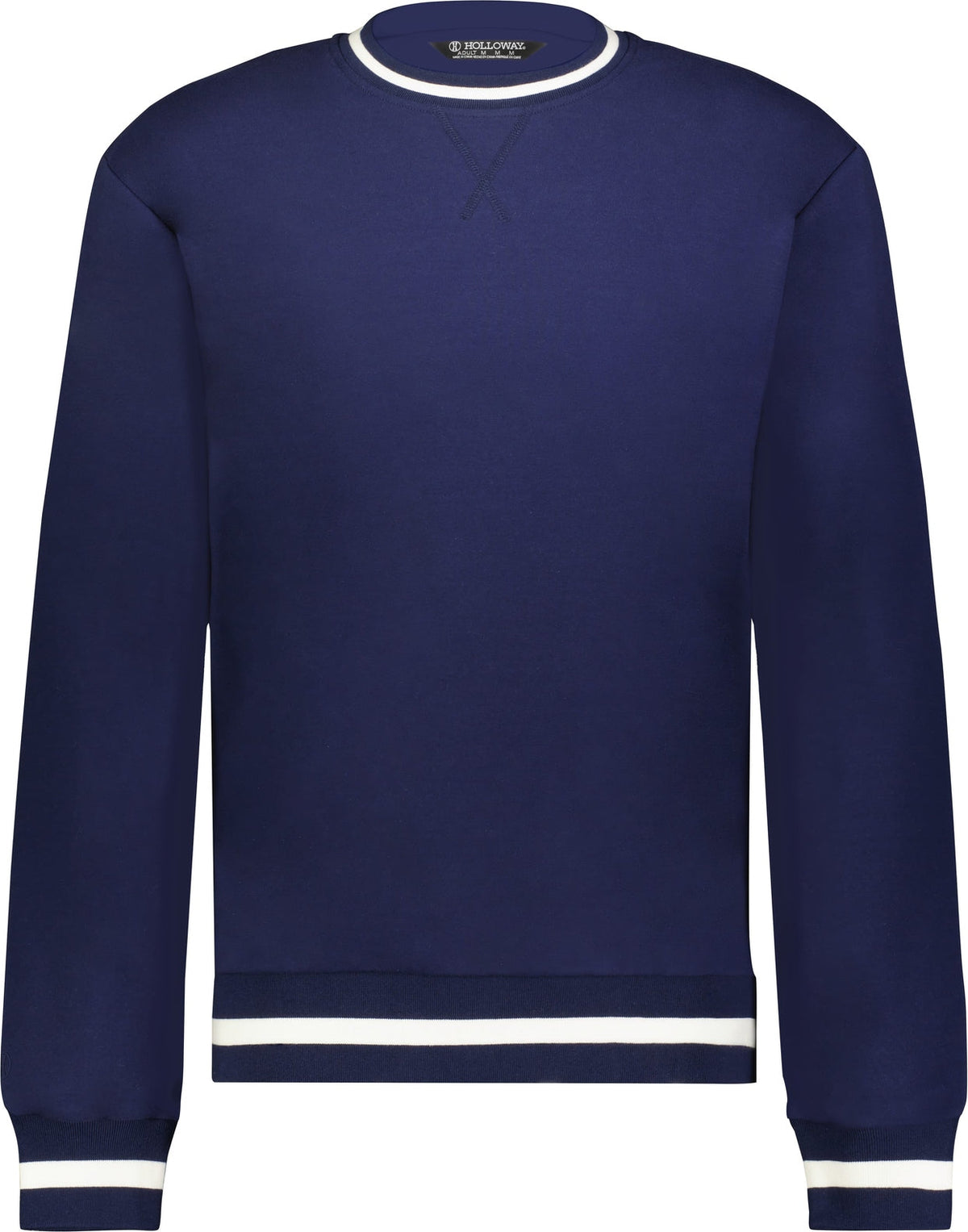 Holloway 223527 Heritage Prep Crew Pullover - Navy Vanilla