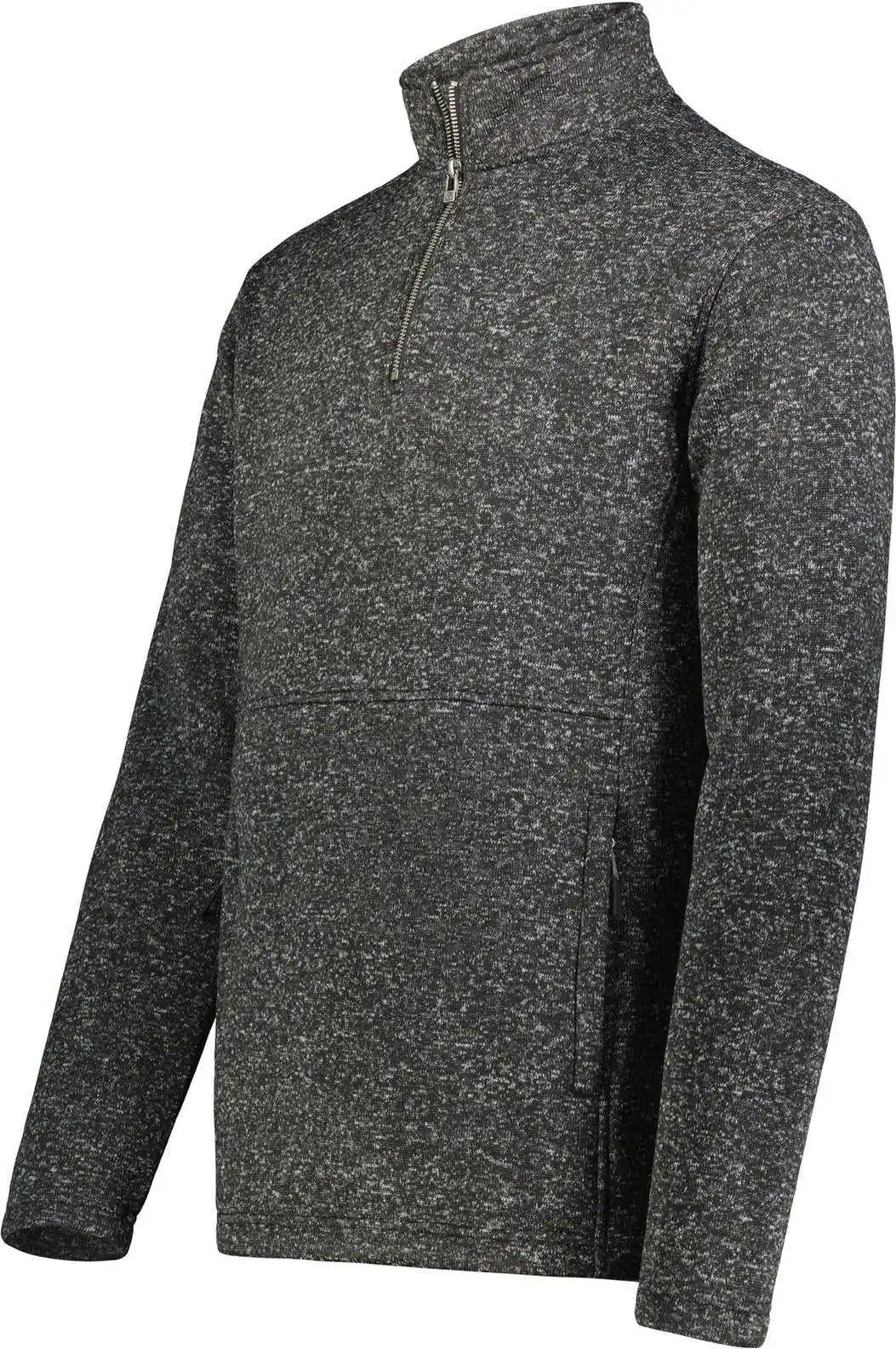 Holloway 223540 Alpine Sweater Fleece 1/4 Zip Pullover Black Heather