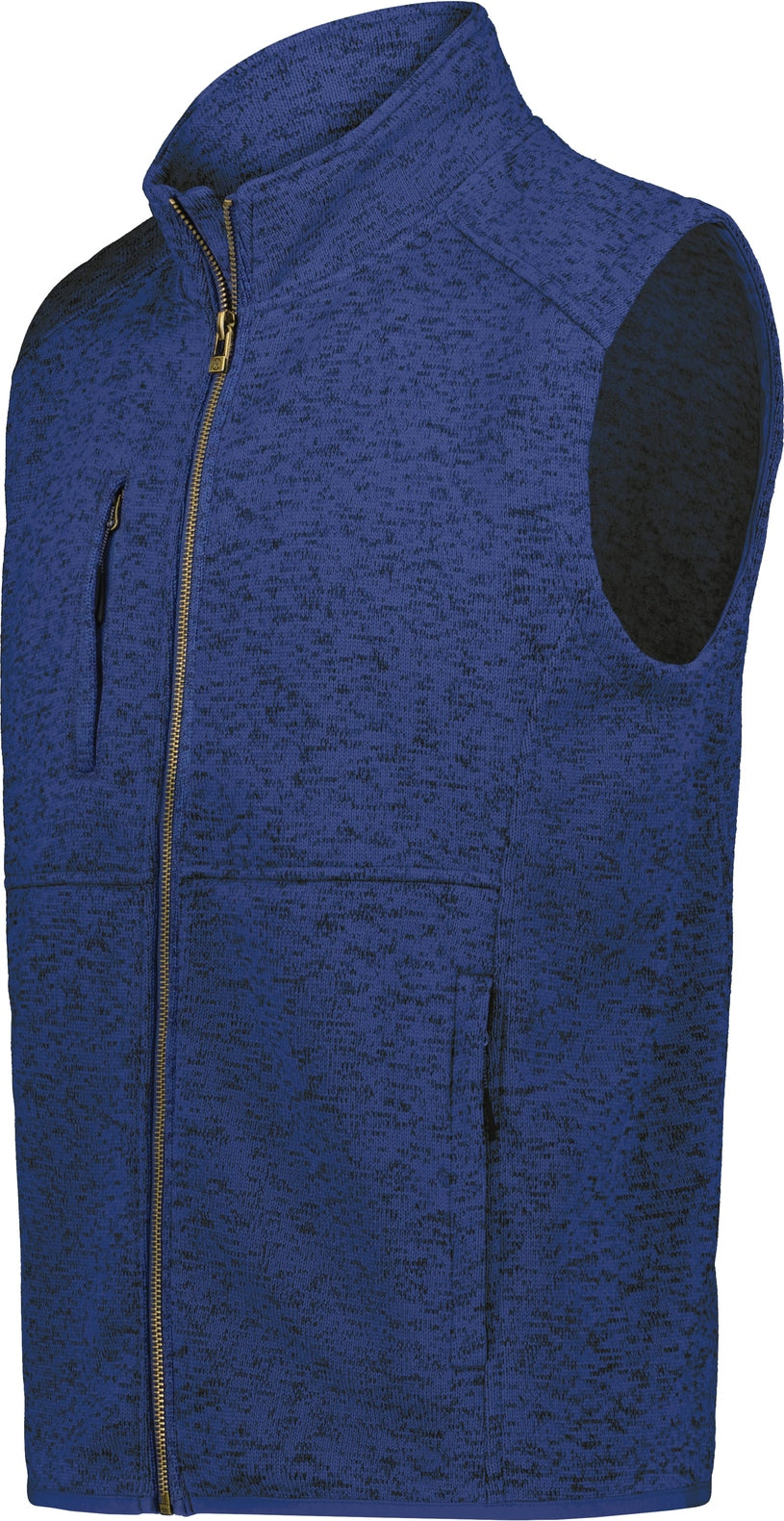 Holloway 223542 Alpine Sweater Fleece Vest - Navy Heather - Adult s