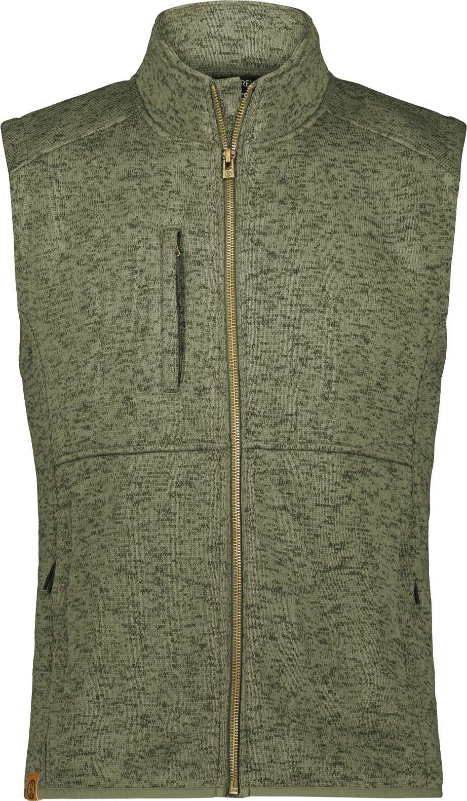 Holloway 223542 Alpine Sweater Fleece Vest - Olive Heather