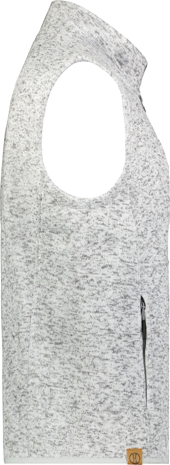 Holloway 223542 Alpine Sweater Fleece Vest - Silver Heather