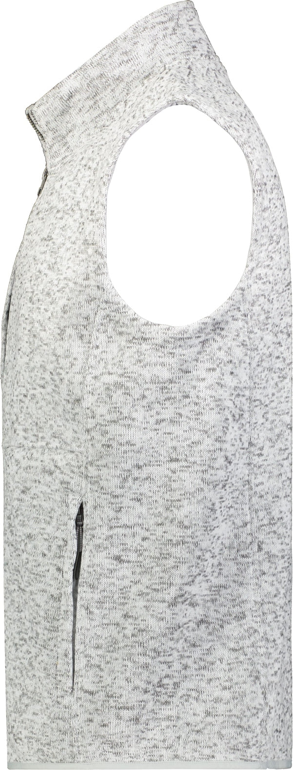 Holloway 223542 Alpine Sweater Fleece Vest - Silver Heather