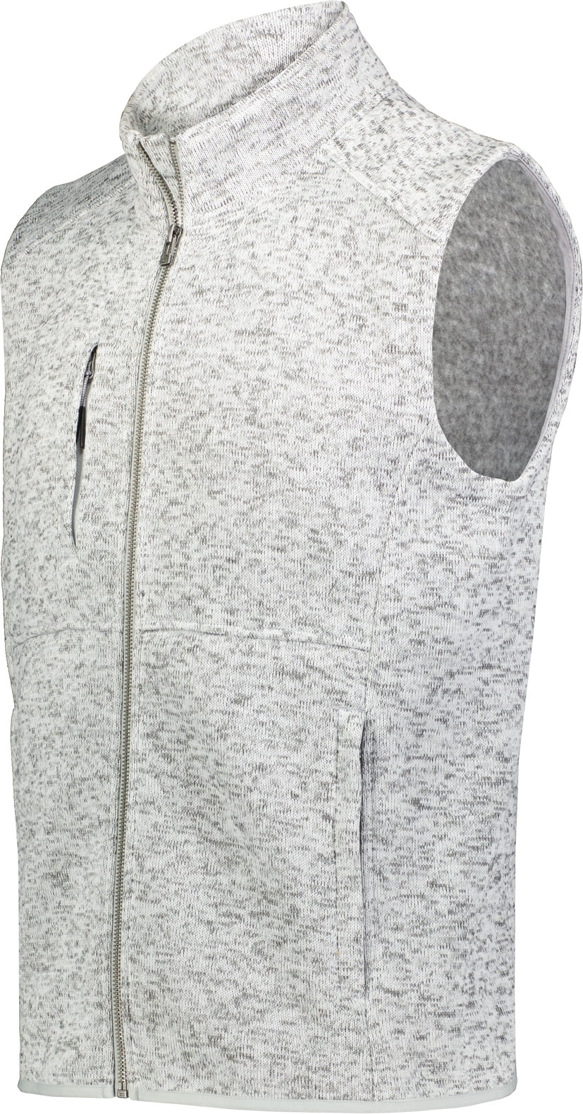 Holloway 223542 Alpine Sweater Fleece Vest - Silver Heather - Light Gray / Adult s