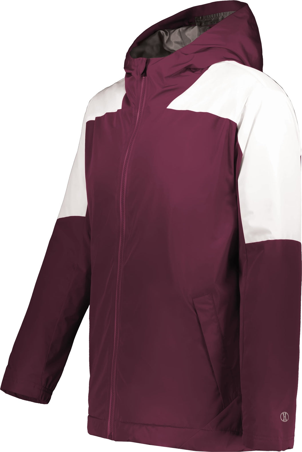 Holloway 223561 Cold Secure Jacket - Maroon White - Adult Xs