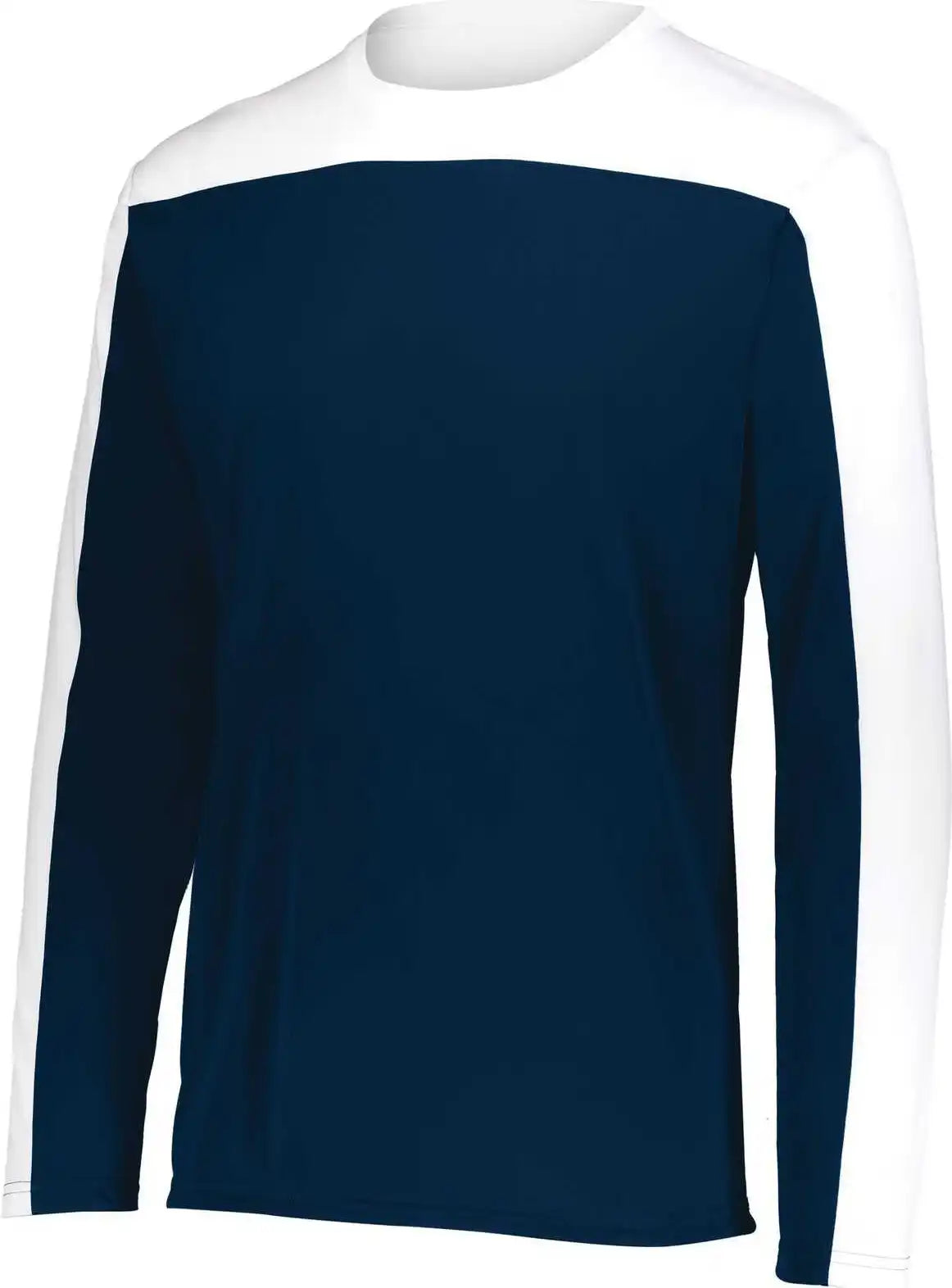 Holloway 223602 Youth Momentum Team Long Sleeve Tee - Navy White